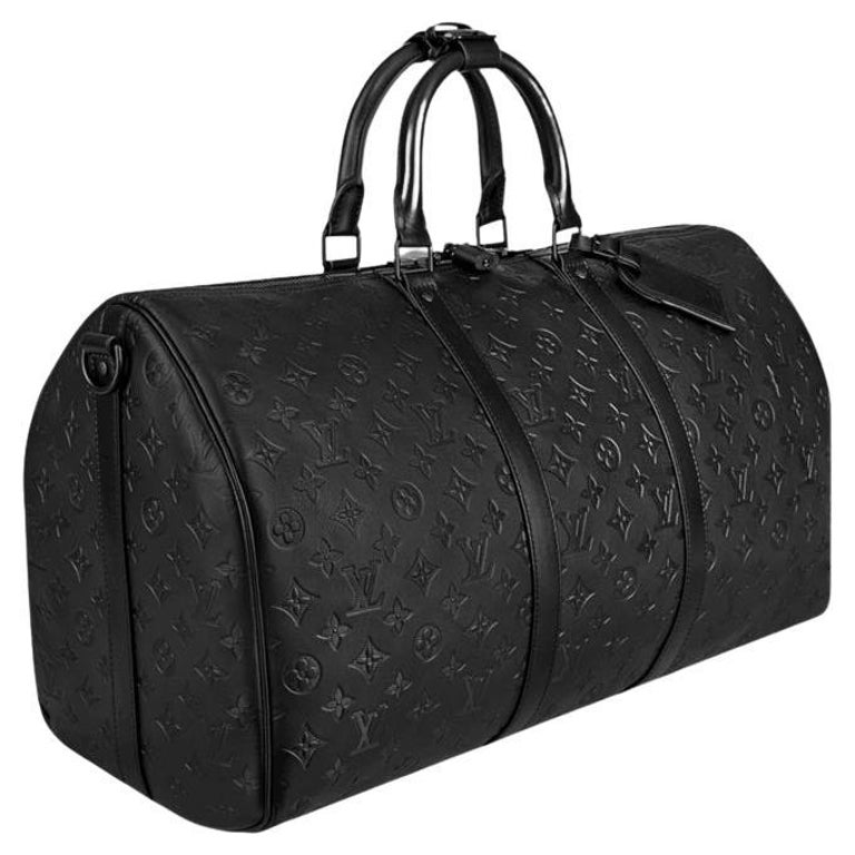 Keepall Bandoulière 50 Bag Monogram Shadow Leather - Travel M45731
