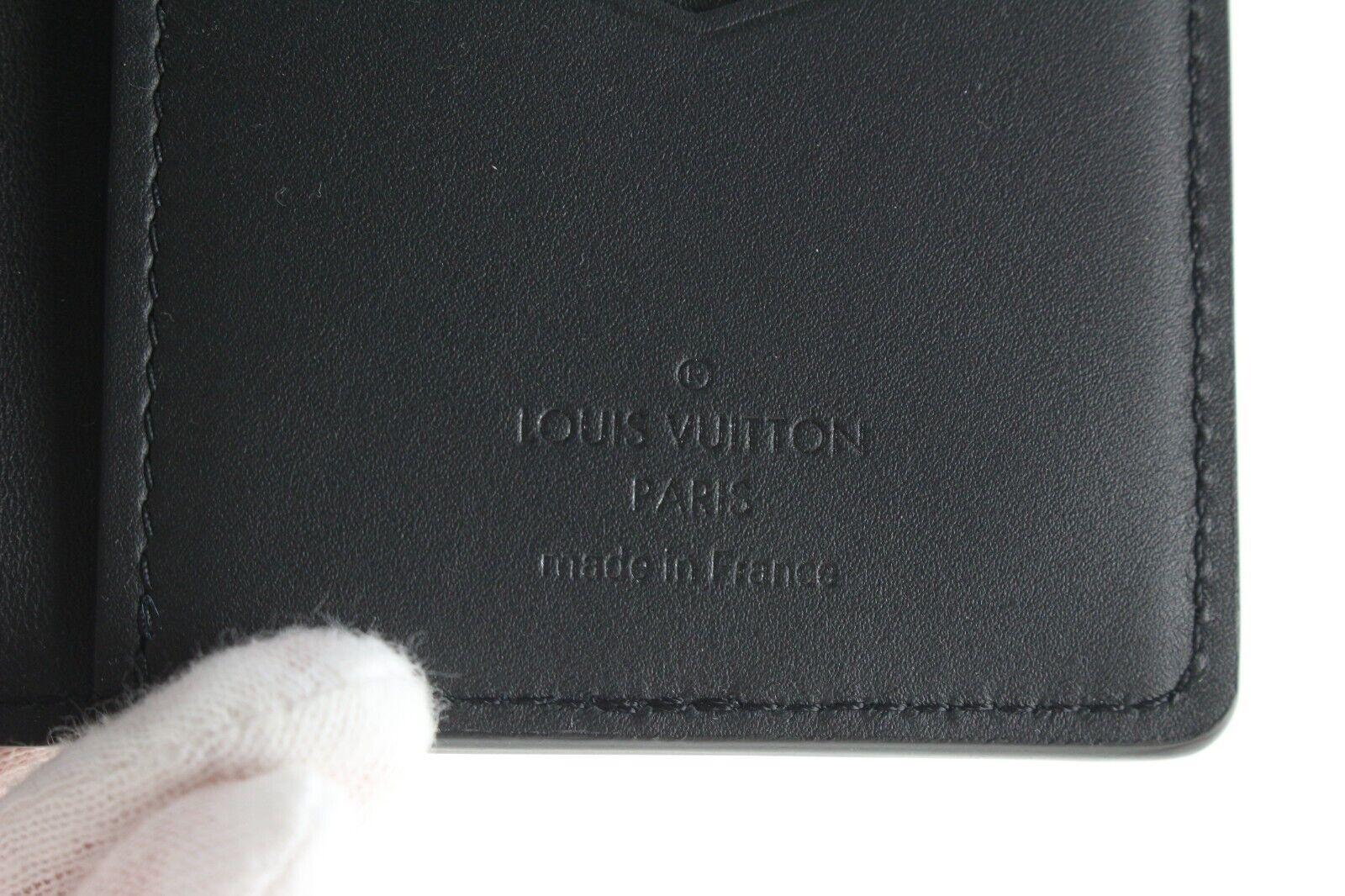Louis Vuitton Black Monogram Spotlight Pocket Organizer Wallet Leather 2LV517S For Sale 4