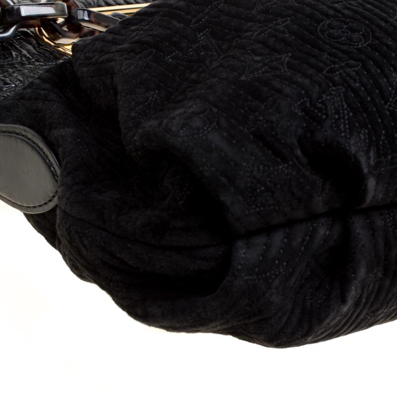Louis Vuitton Black Monogram Suede Limited Edition Motard Afterdark Bag 5