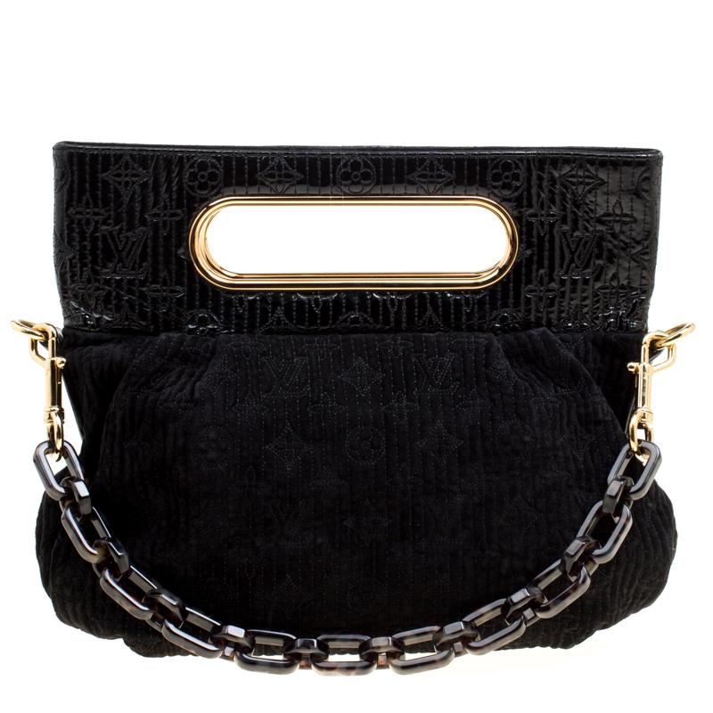 Louis Vuitton Black Monogram Suede Limited Edition Motard Afterdark Bag