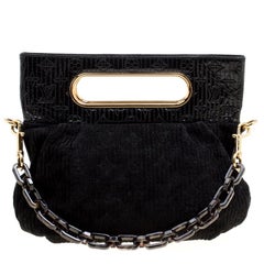 Louis Vuitton Black Monogram Suede Limited Edition Motard Afterdark Bag