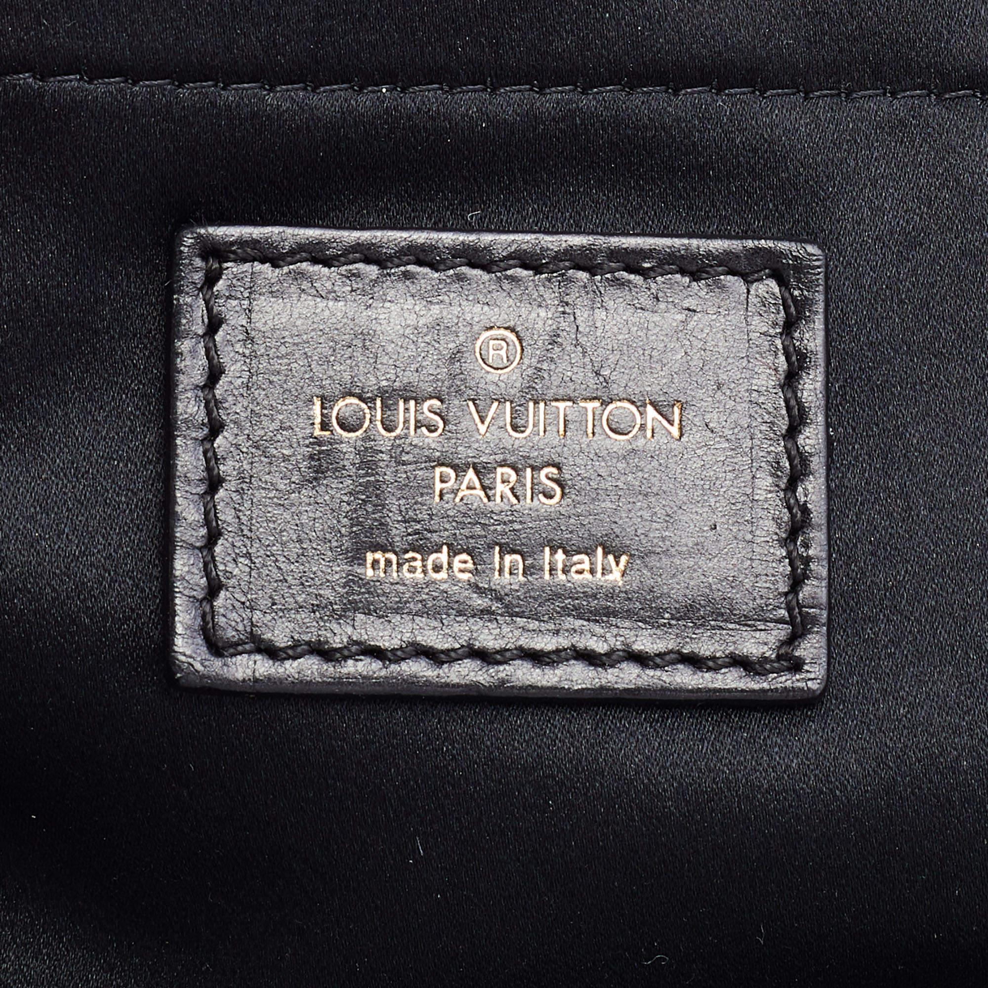 Louis Vuitton Black Monogram Suede Patent Limited Edition Motard Afterdark Bag 4