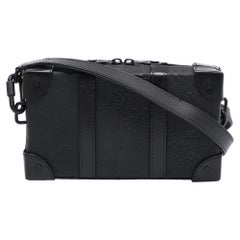 Louis Vuitton Black Monogram Taurillon Leather Soft Trunk Wallet