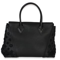 Louis Vuitton Black Monogram Tufted Veau Cachemire W Tote PM