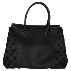 Louis Vuitton Black Monogram Tufted Veau Cachemire W Tote PM