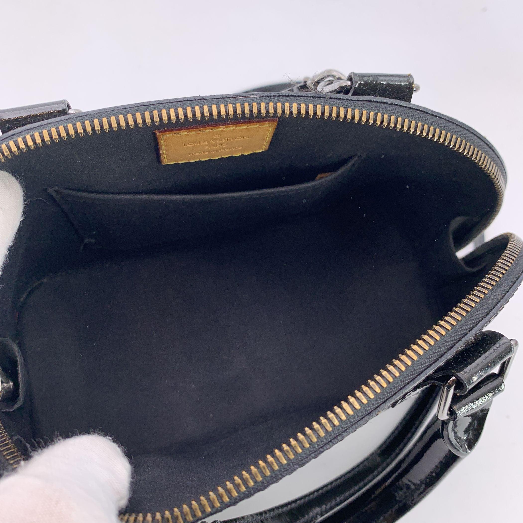 da uomo o donna Louis Vuitton Borsa BB in Monogram Vernis Alma nera con tracolla in vendita