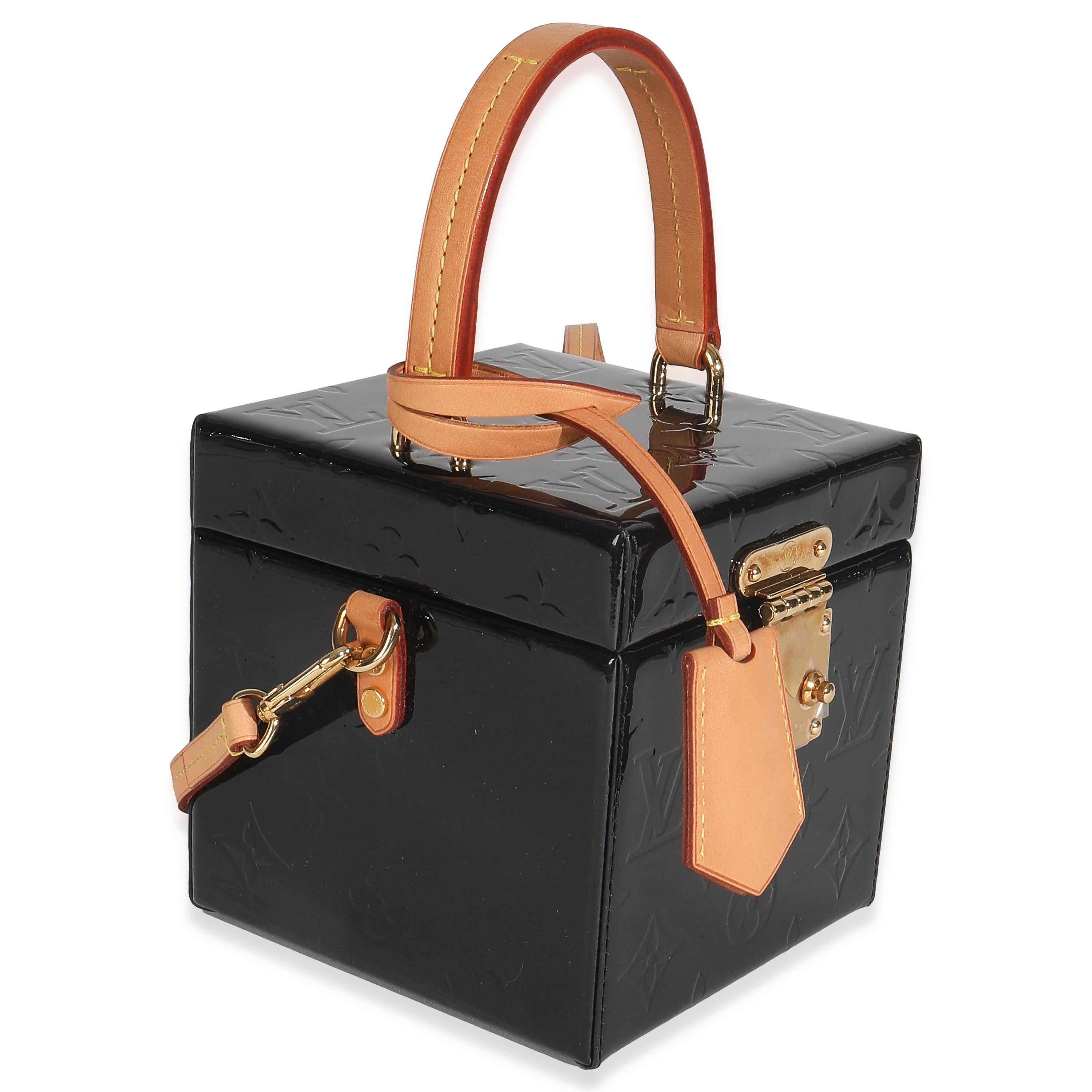 Louis Vuitton Black Monogram Vernis Bleecker Box (Schwarz) im Angebot