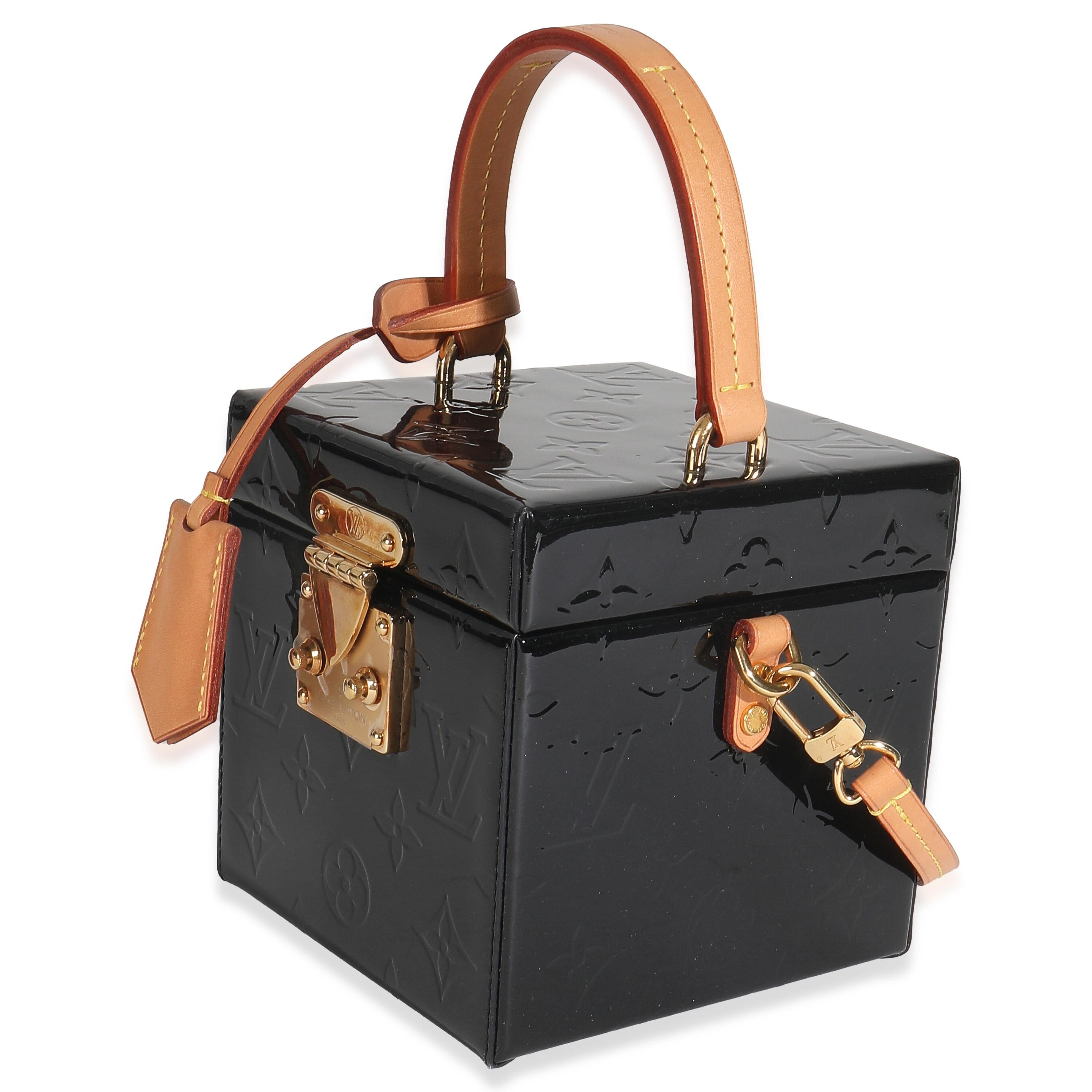 Louis Vuitton Black Monogram Vernis Bleecker Box im Zustand „Gut“ im Angebot in New York, NY