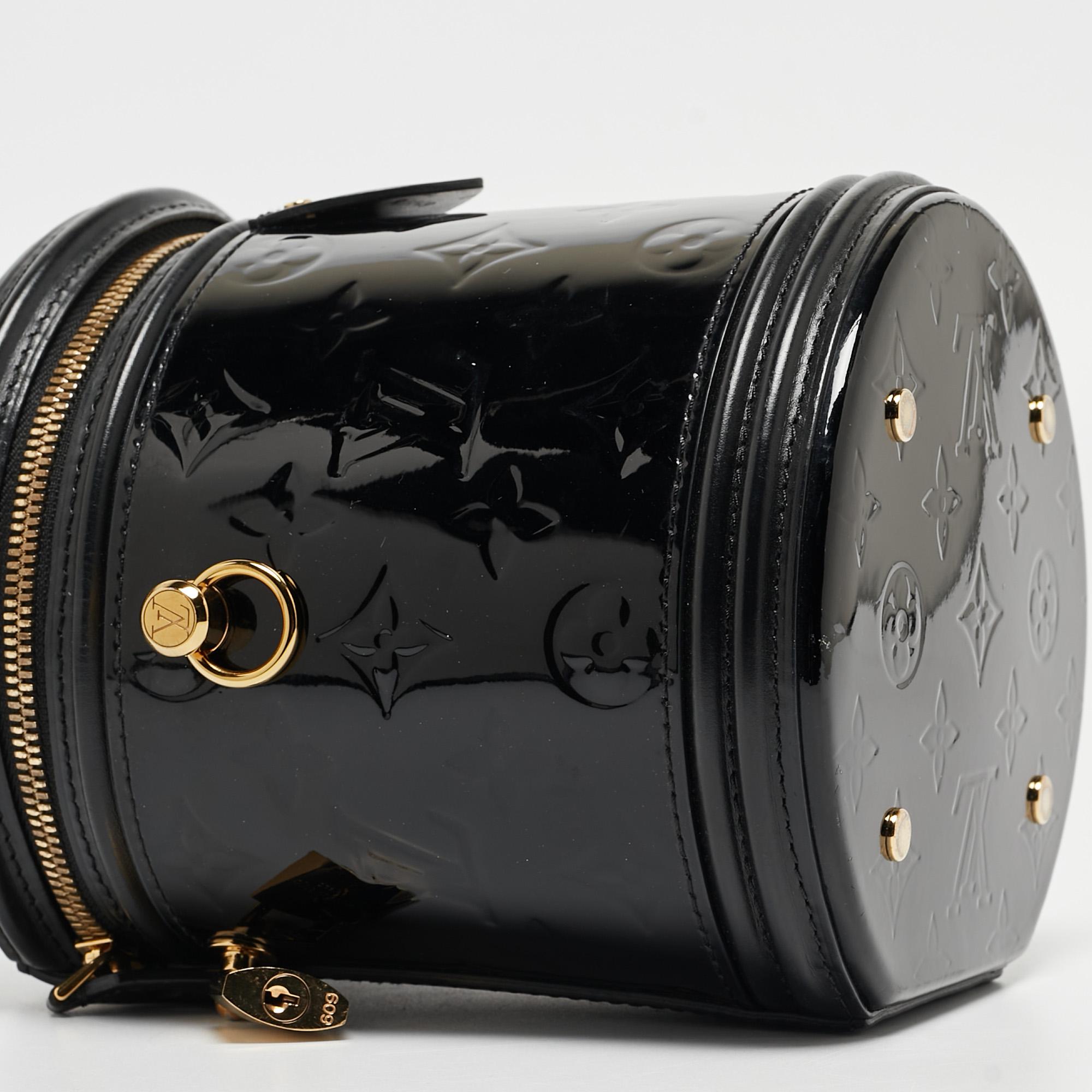 Louis Vuitton Black Monogram Vernis Cannes Bag 1