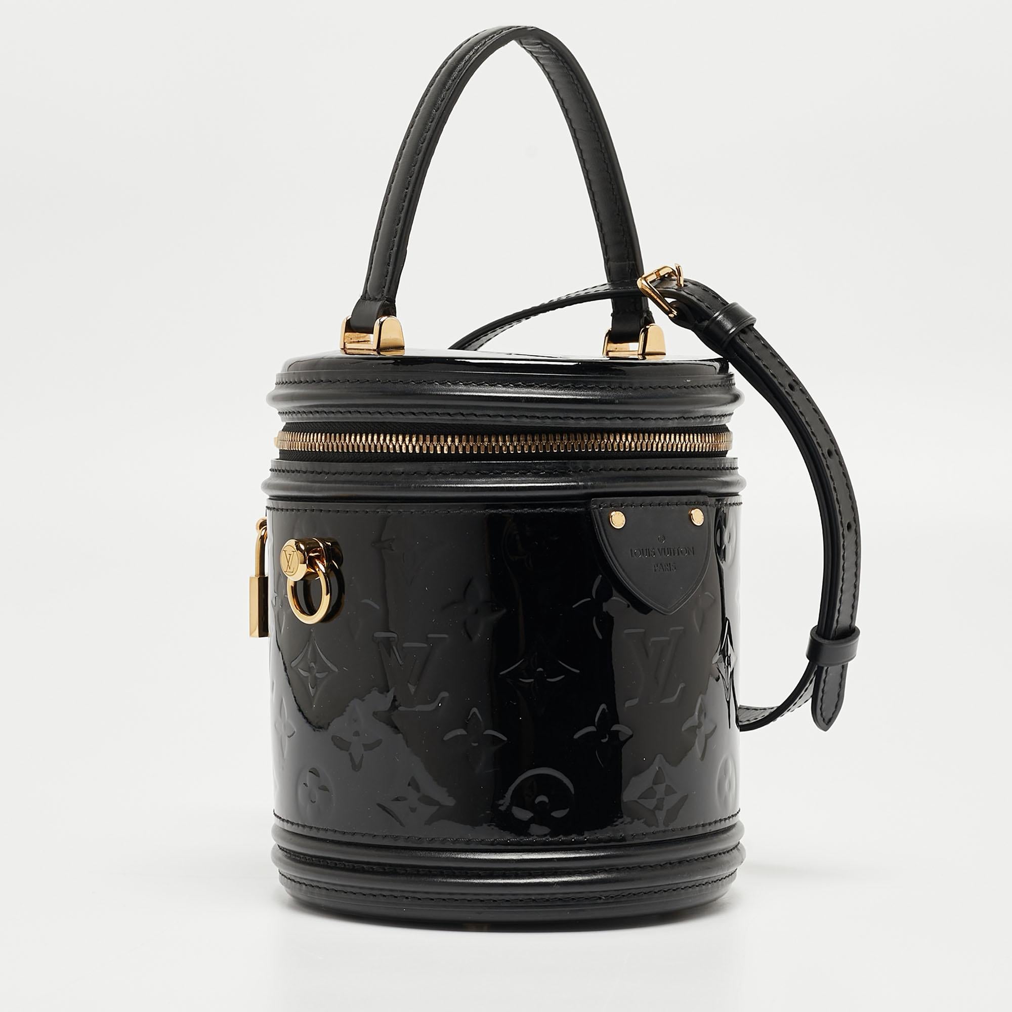 Louis Vuitton Black Monogram Vernis Cannes Bag 2