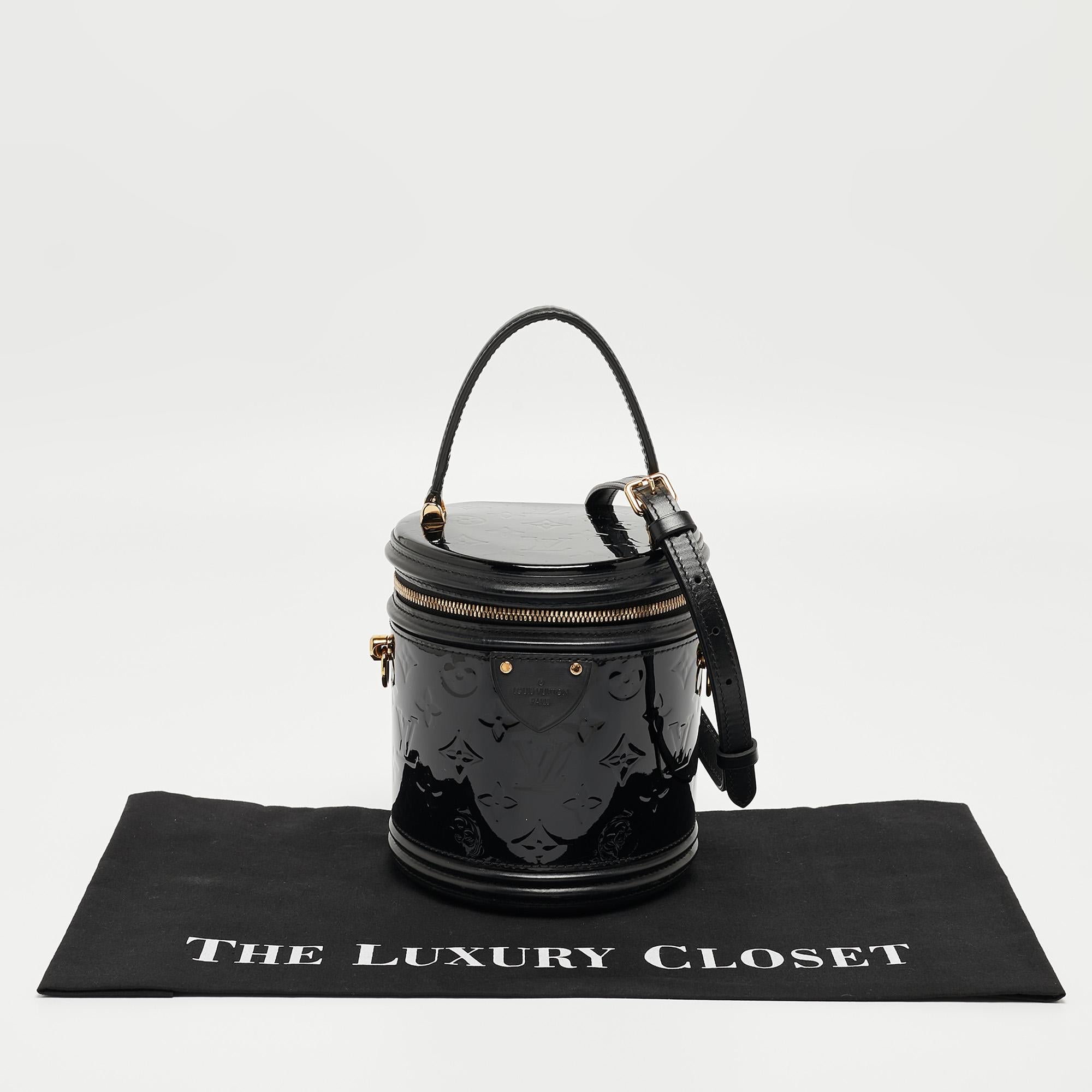 Louis Vuitton Black Monogram Vernis Cannes Bag 4