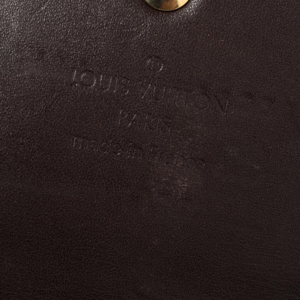 Louis Vuitton Black Monogram Vernis Leather Sarah Wallet 1