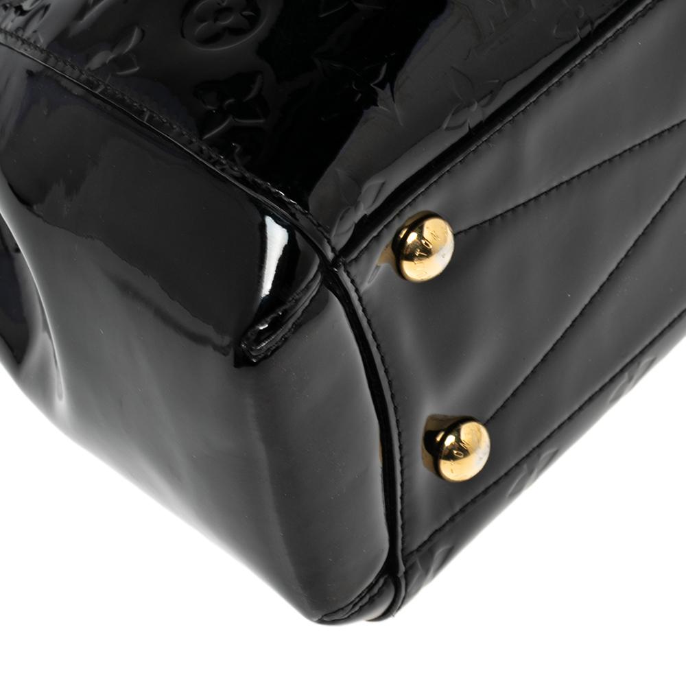 Louis Vuitton Black Monogram Vernis Montaigne MM Bag In Good Condition In Dubai, Al Qouz 2