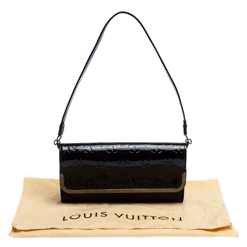 Louis Vuitton Black Monogram Vernis Rossmore MM Bag 7
