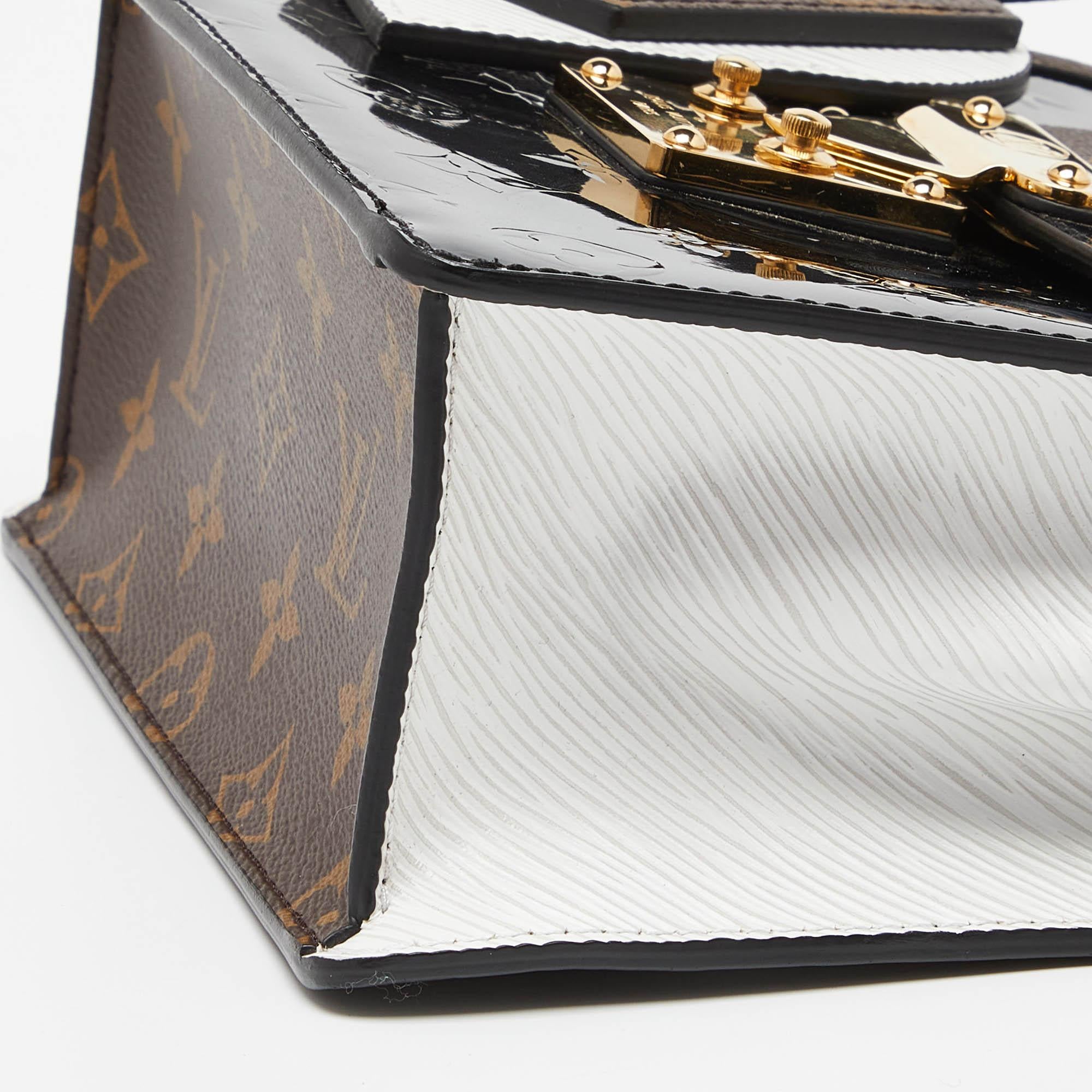 Louis Vuitton Black Monogram Vernis Spring Street Bag For Sale 2