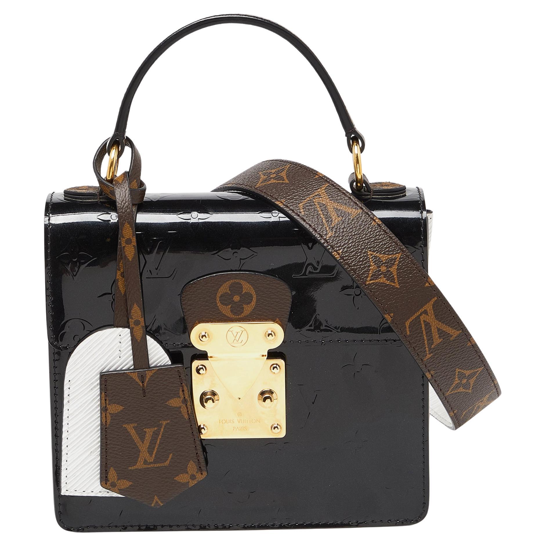 Louis Vuitton Black Monogram Vernis Spring Street Bag For Sale