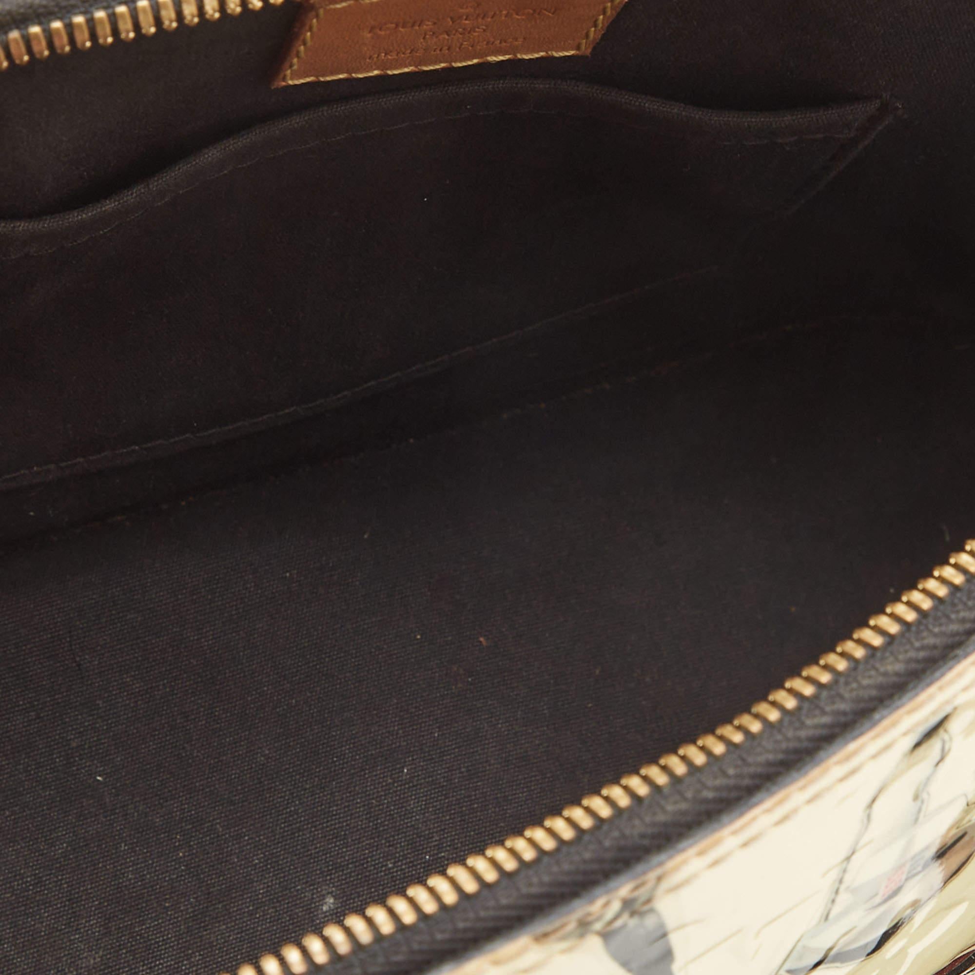 Louis Vuitton Black Monogram Vernis Stickers Alma BB Bag 4