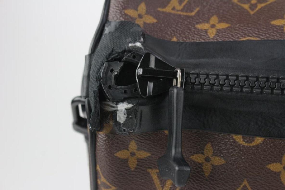 Louis Vuitton Black Monogram Waterproof Keepall Bandouliere 55 Duffle Bag 812lv4 5
