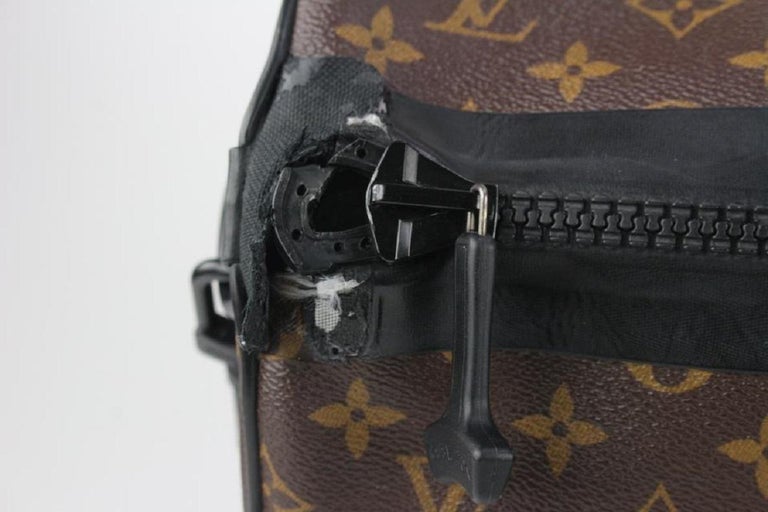 Louis Vuitton Black Monogram Waterproof Keepall Bandouliere 55 Duffle Bag  812lv4