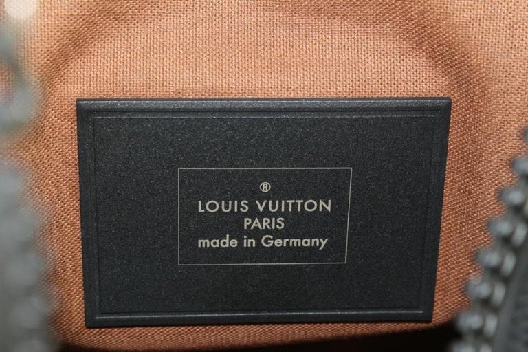 Louis Vuitton Black Monogram Waterproof Keepall Bandouliere 55