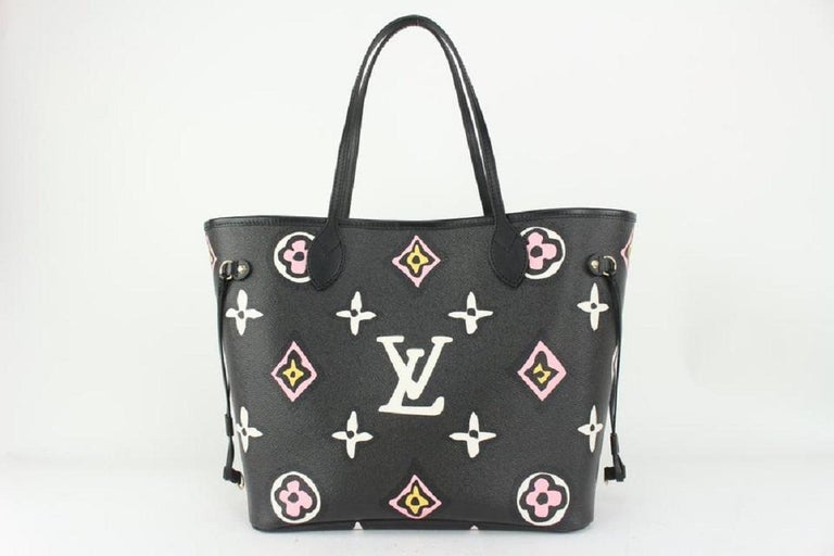LOUIS VUITTON STUNNING RARE WILD AT HEART NEVERFULL WITH POUCH