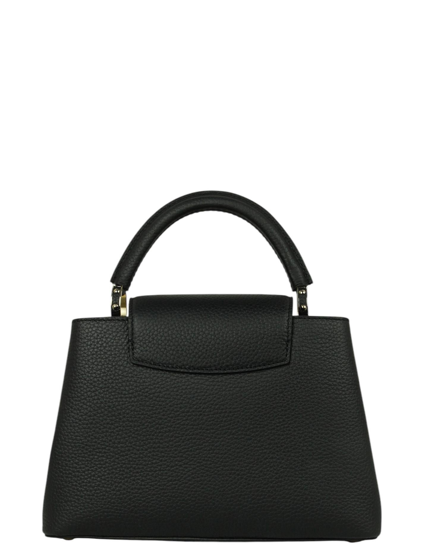 Women's Louis Vuitton Black Mother-of-Pearl Capucines BB Crossbody Bag
