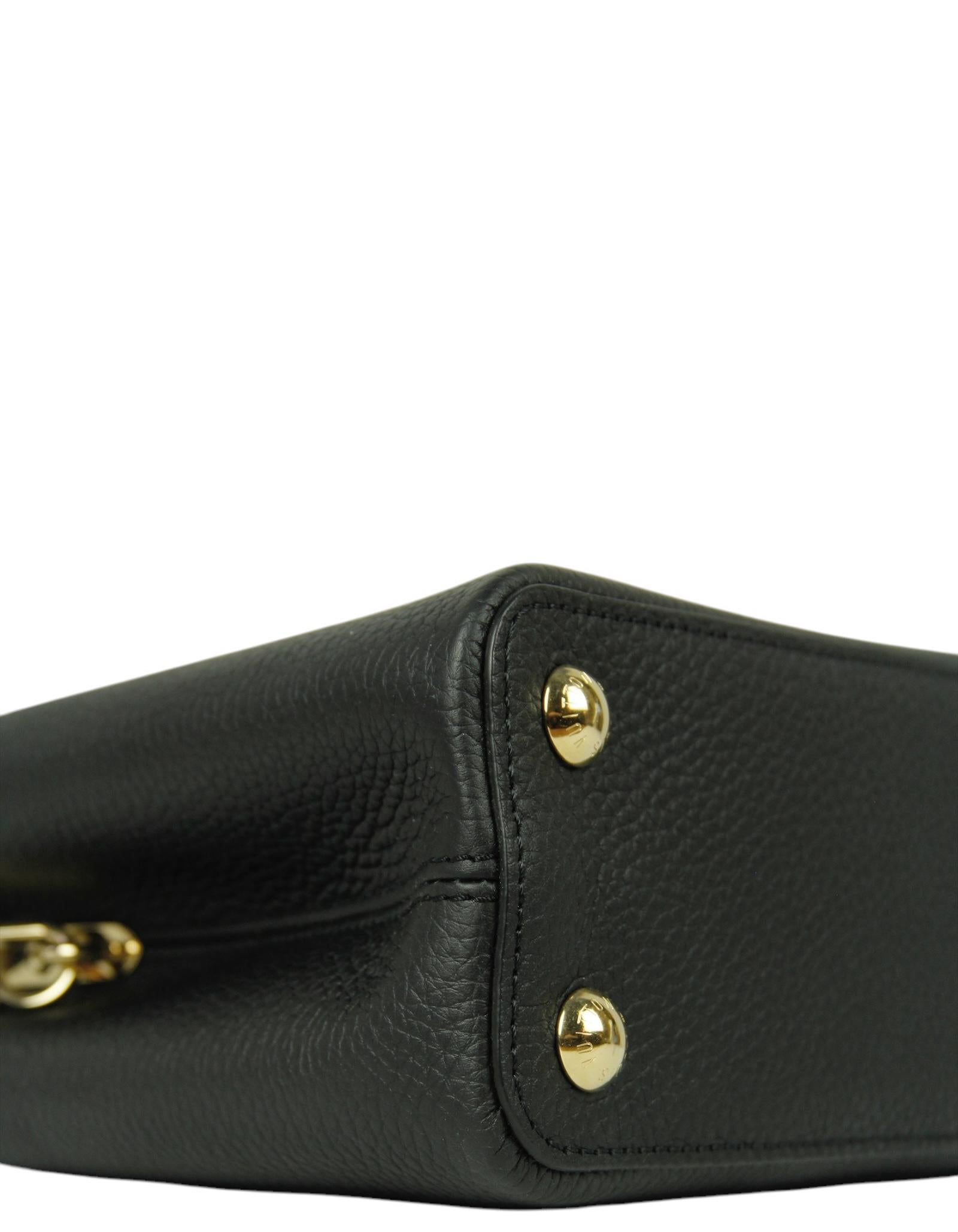 Louis Vuitton Black Mother-of-Pearl Capucines BB Crossbody Bag 2