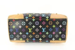 Louis Vuitton Black Multicolor Claudia Dome Bowler Shoulder Bag 92lk615s
