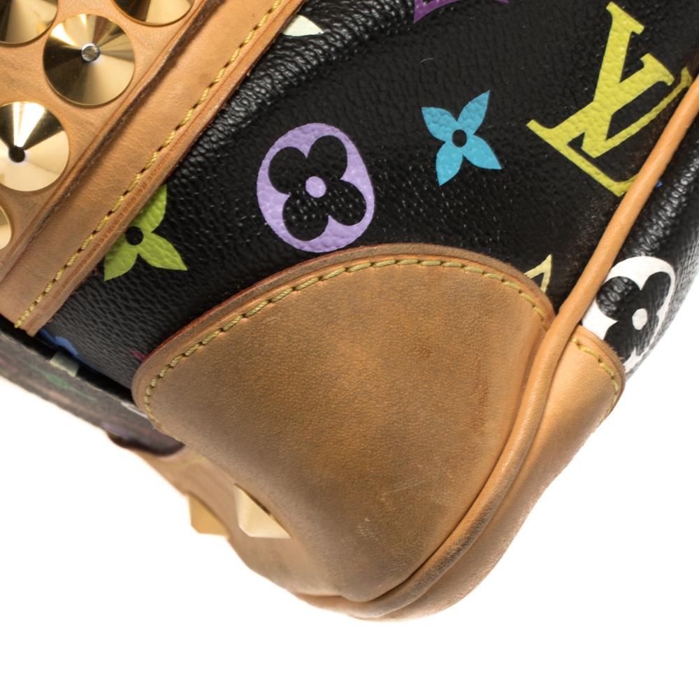 Bolso Louis Vuitton Negro Multicolor Monograma Lienzo Courtney MM 7