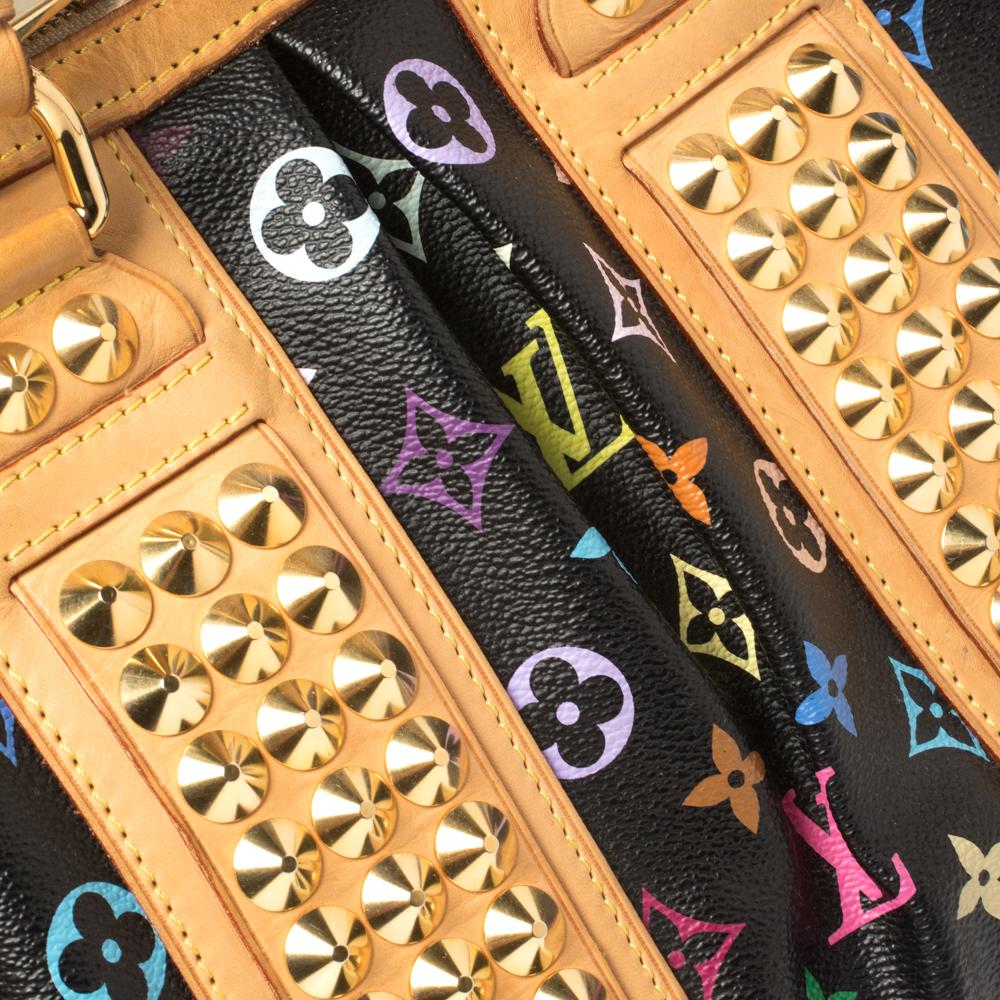 Bolso Louis Vuitton Negro Multicolor Monograma Lienzo Courtney MM 3