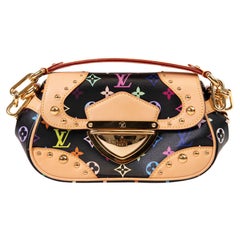 Louis Vuitton Black & Multicolor Monogram Canvas & Leather Murakami Marilyn Bag