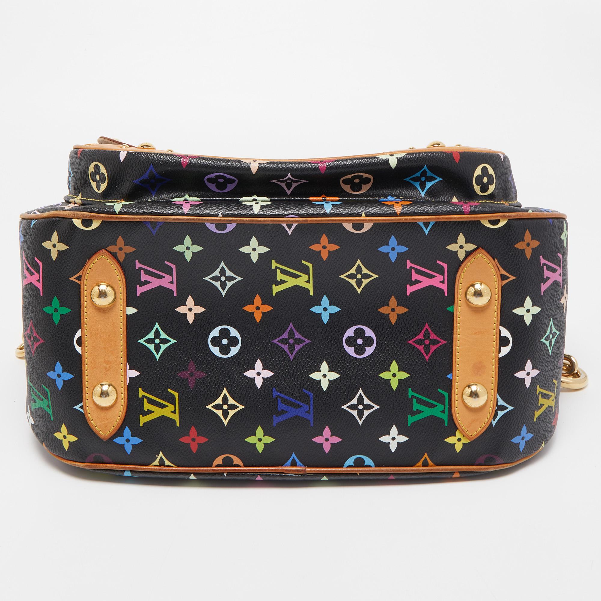 Louis Vuitton Black Multicolor Monogram Canvas Rita Bag 1