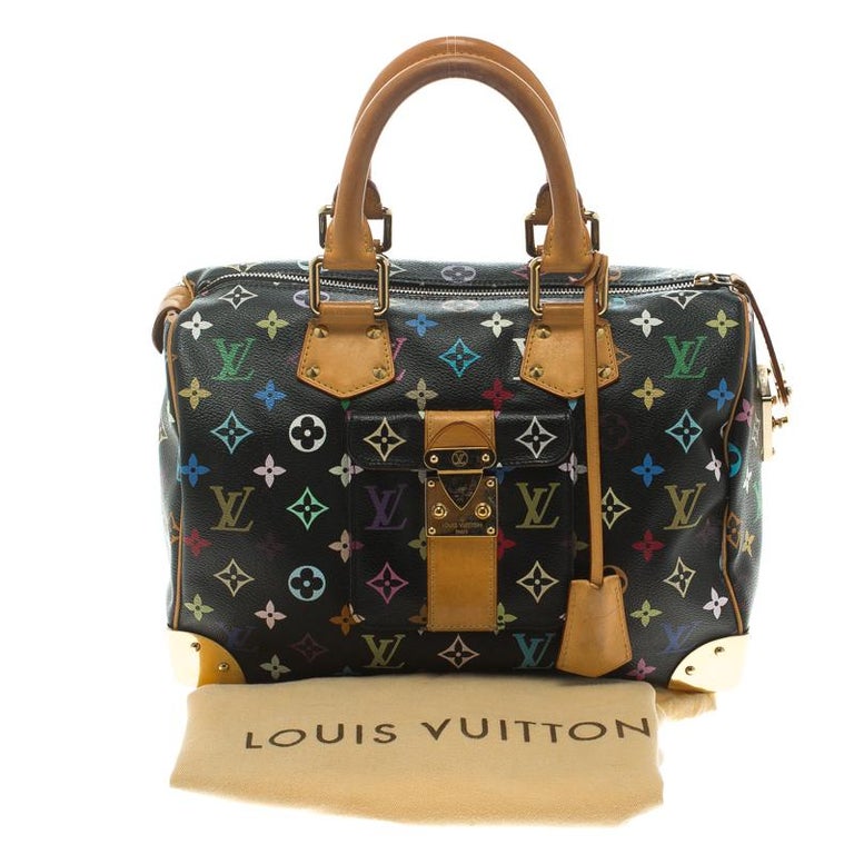 Louis Vuitton Speedy Handbag Monogram Multicolor 30 at 1stDibs