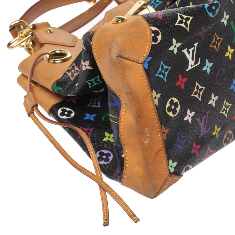 Louis Vuitton Black Multicolor Monogram Canvas Ursula Bag In Fair Condition In Dubai, Al Qouz 2