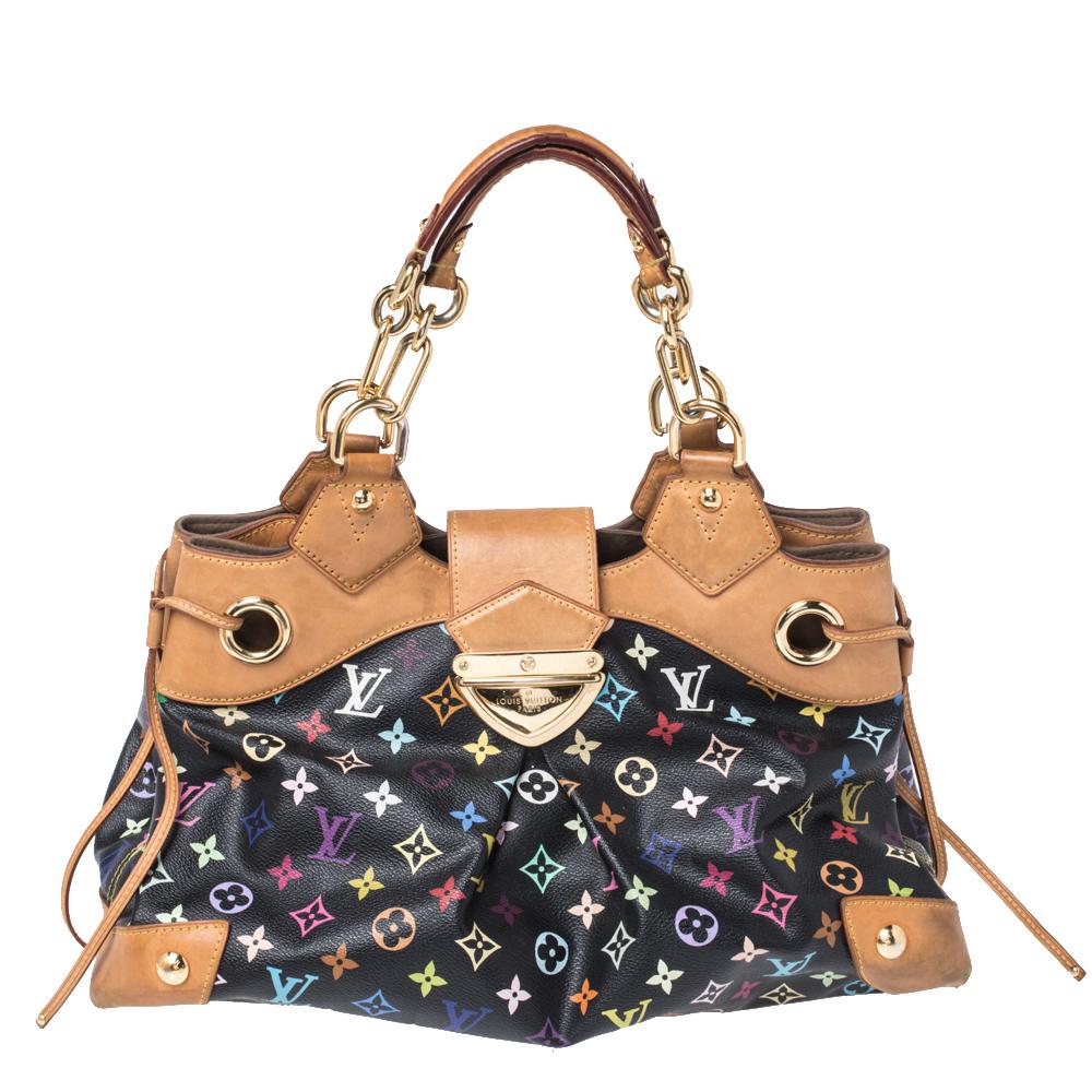 Louis Vuitton Black Multicolor Monogram Canvas Ursula Bag