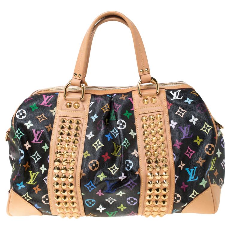 Louis Vuitton Black Multicolor Monogram Courtney GM Bag For Sale