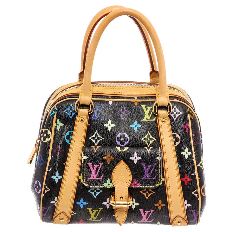 Louis Vuitton Black Multicolor Monogram Priscilla Shoulder Bag at
