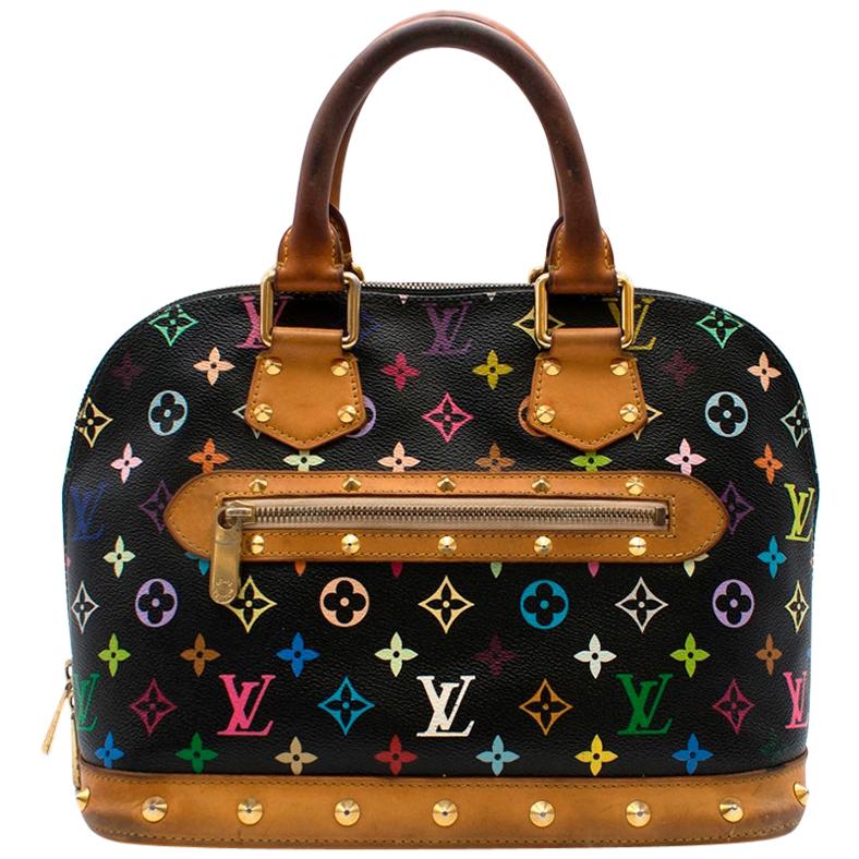LOUIS VUITTON Brown Patent Leather Monogram And Iridescent Reflection Bag  at 1stDibs