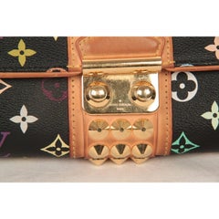 LOUIS VUITTON Black MULTICOLORE Canvas COURTNEY Clutch Bag