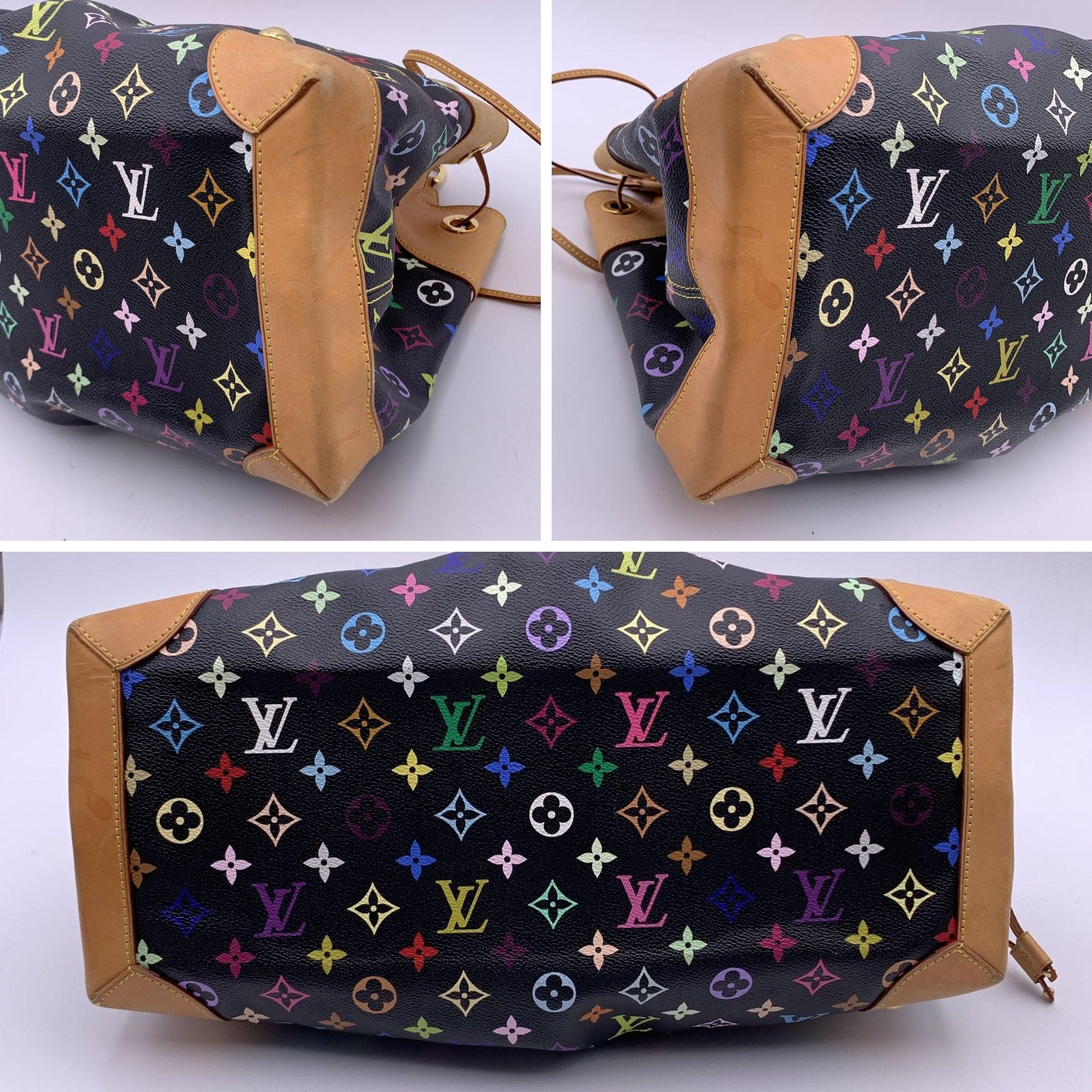 Louis Vuitton Black Multicolore Canvas Murakami Ursula Bag 1