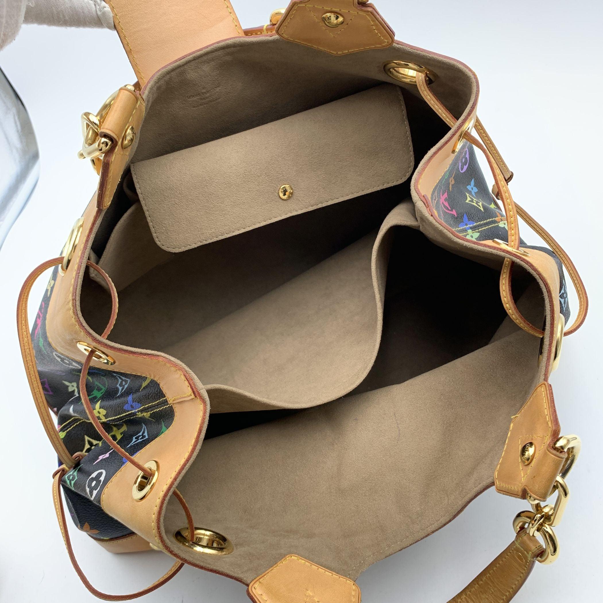 Louis Vuitton Black Multicolore Canvas Murakami Ursula Bag 2