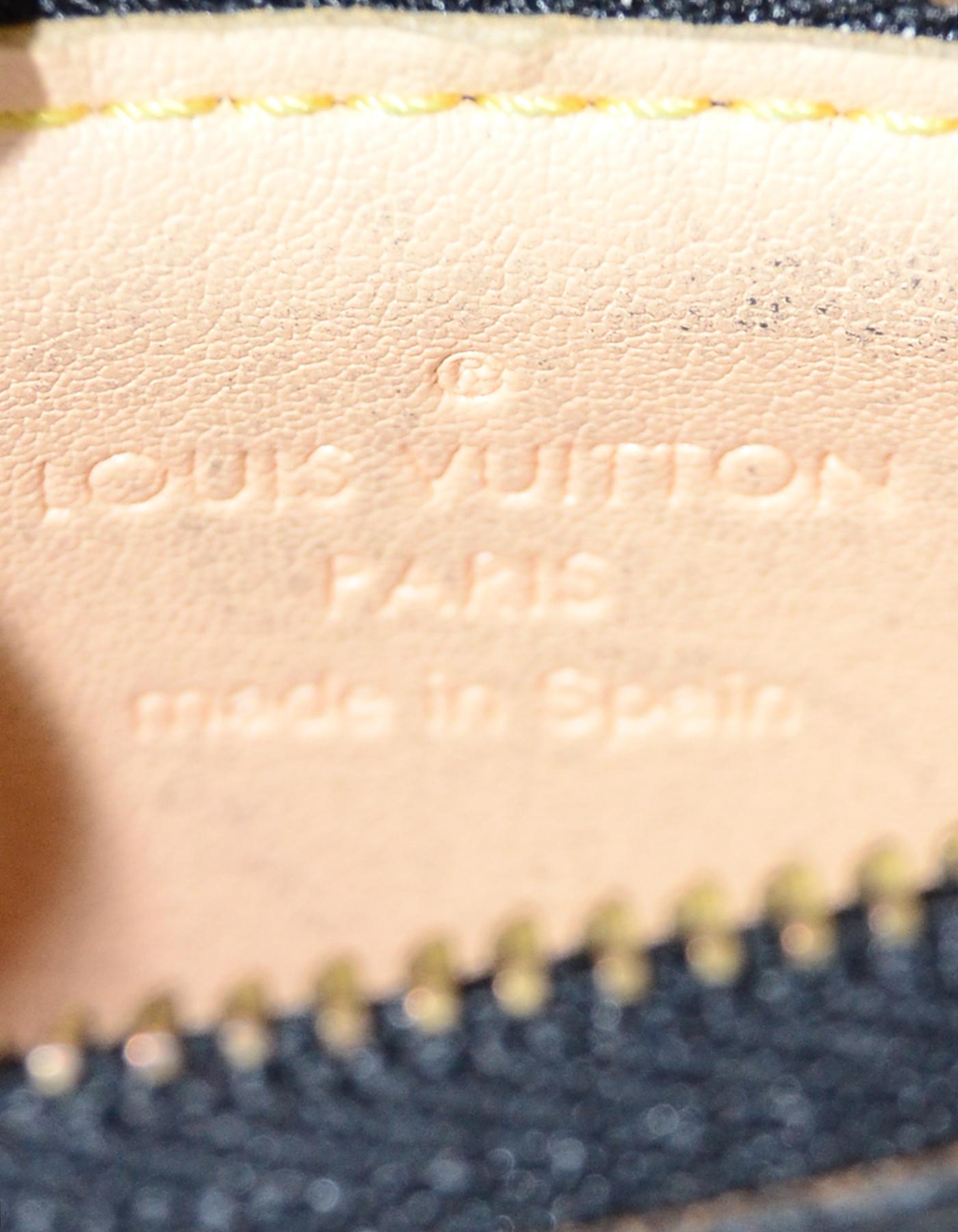 Women's Louis Vuitton Black/Multicolore LV Monogram Key Chain Pouch/Coin Purse