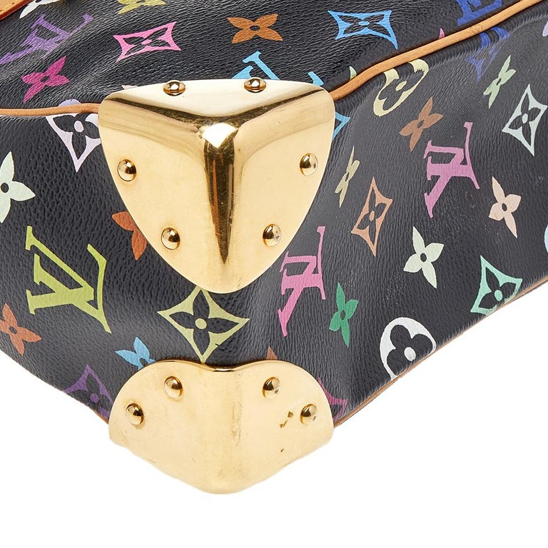 Louis Vuitton Monogram Multicolor Boulogne Shoulder Bag Black M92638 Auth 23547A, Women's