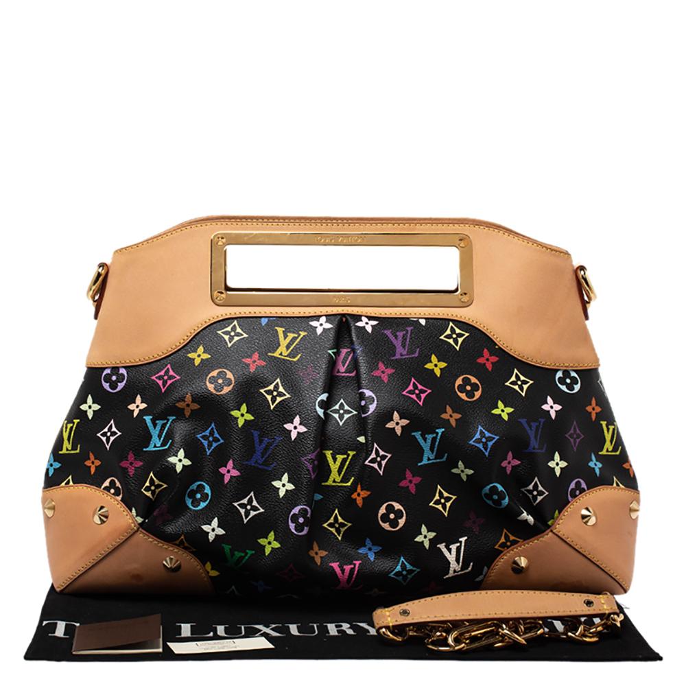 Louis Vuitton Black Multicolore Monogram Canvas Judy GM Bag 8