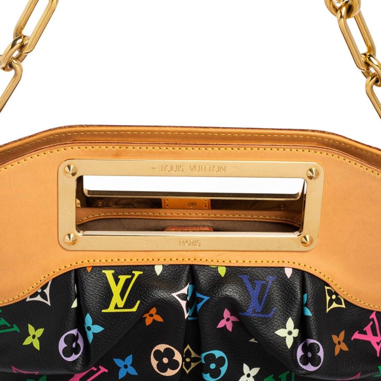 Louis Vuitton Black Multicolore Monogram Canvas Judy PM Bag For Sale 8