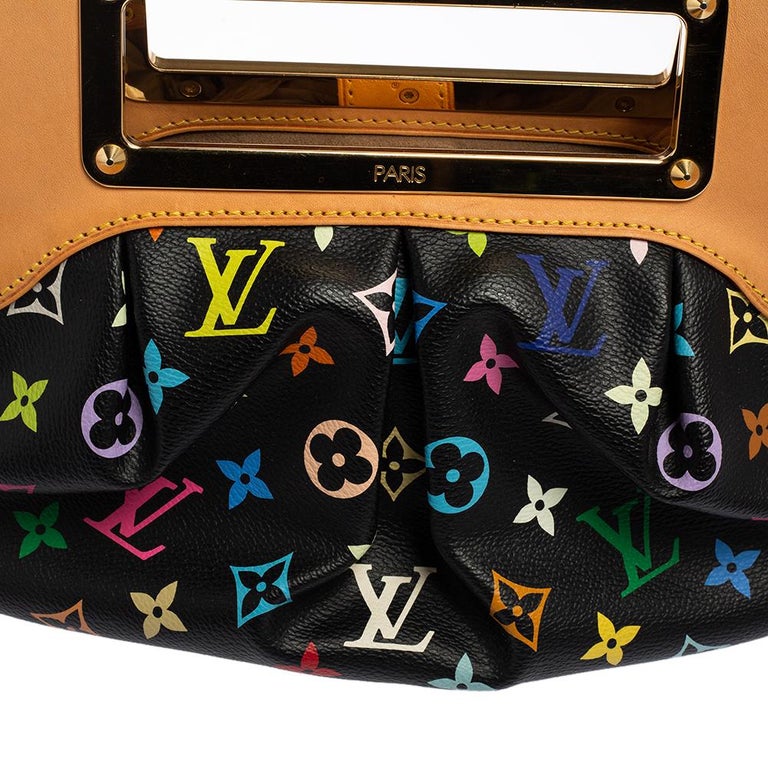 Louis Vuitton Black Multicolore Monogram Canvas Judy PM Bag For Sale 9