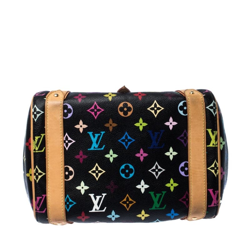 Priscilla cloth handbag Louis Vuitton Multicolour in Cloth - 11015157