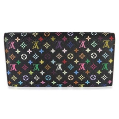 Louis Vuitton Black Multicolore Monogram Canvas Sarah Wallet