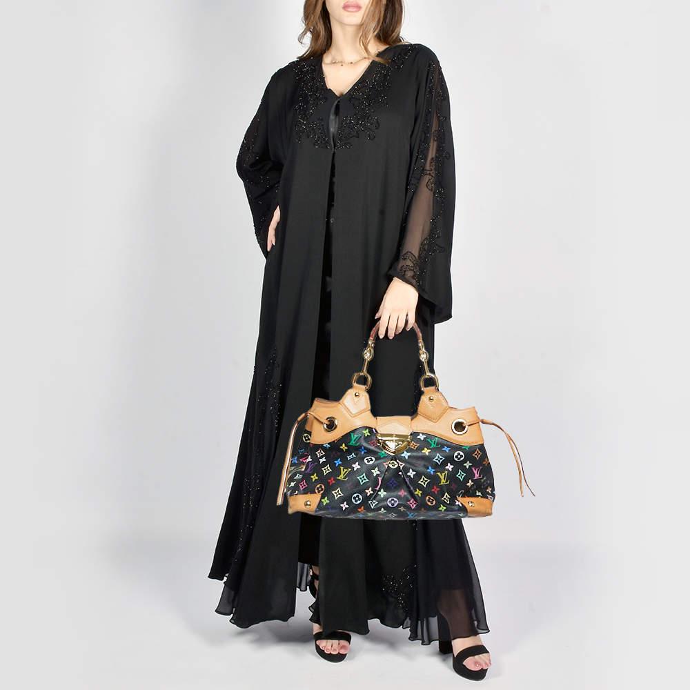 Louis Vuitton Black Multicolore Monogram Canvas Ursula Bag In Fair Condition In Dubai, Al Qouz 2