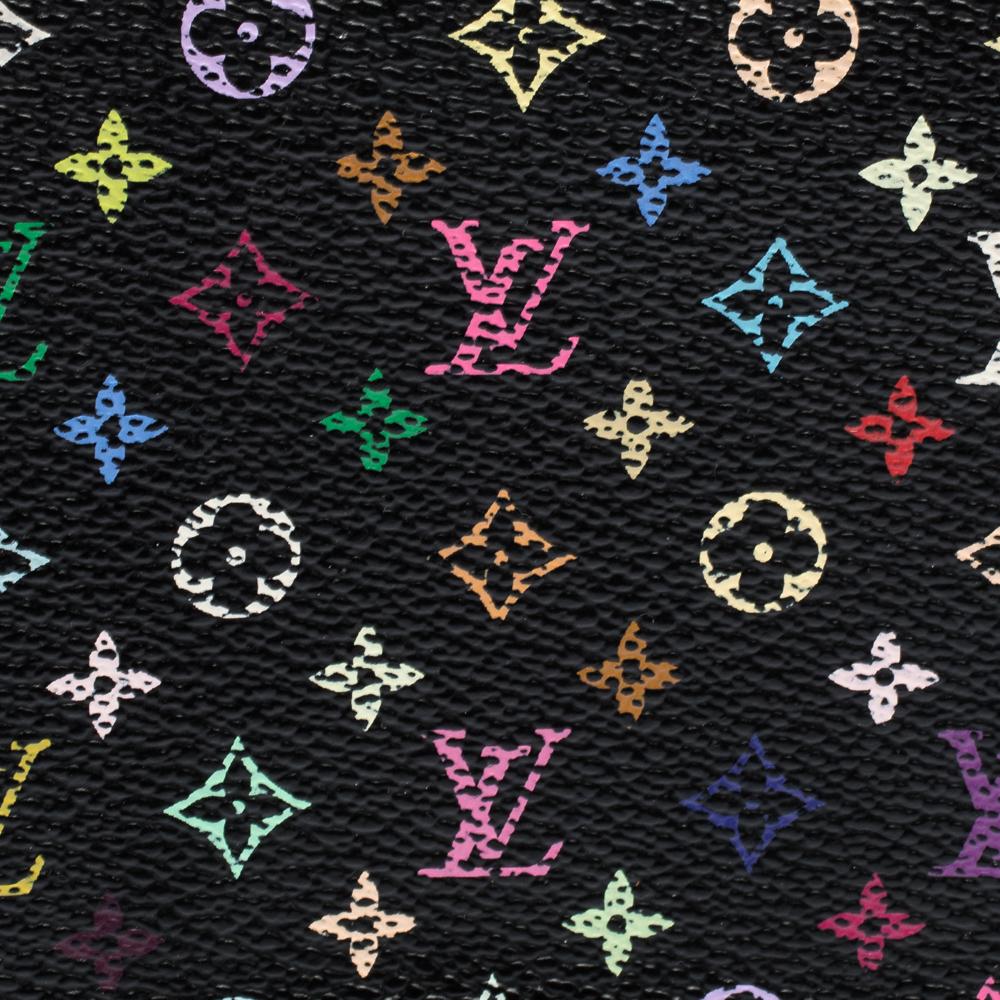 Louis Vuitton Black Multicolore Monogram Canvas Zippy Wallet 1